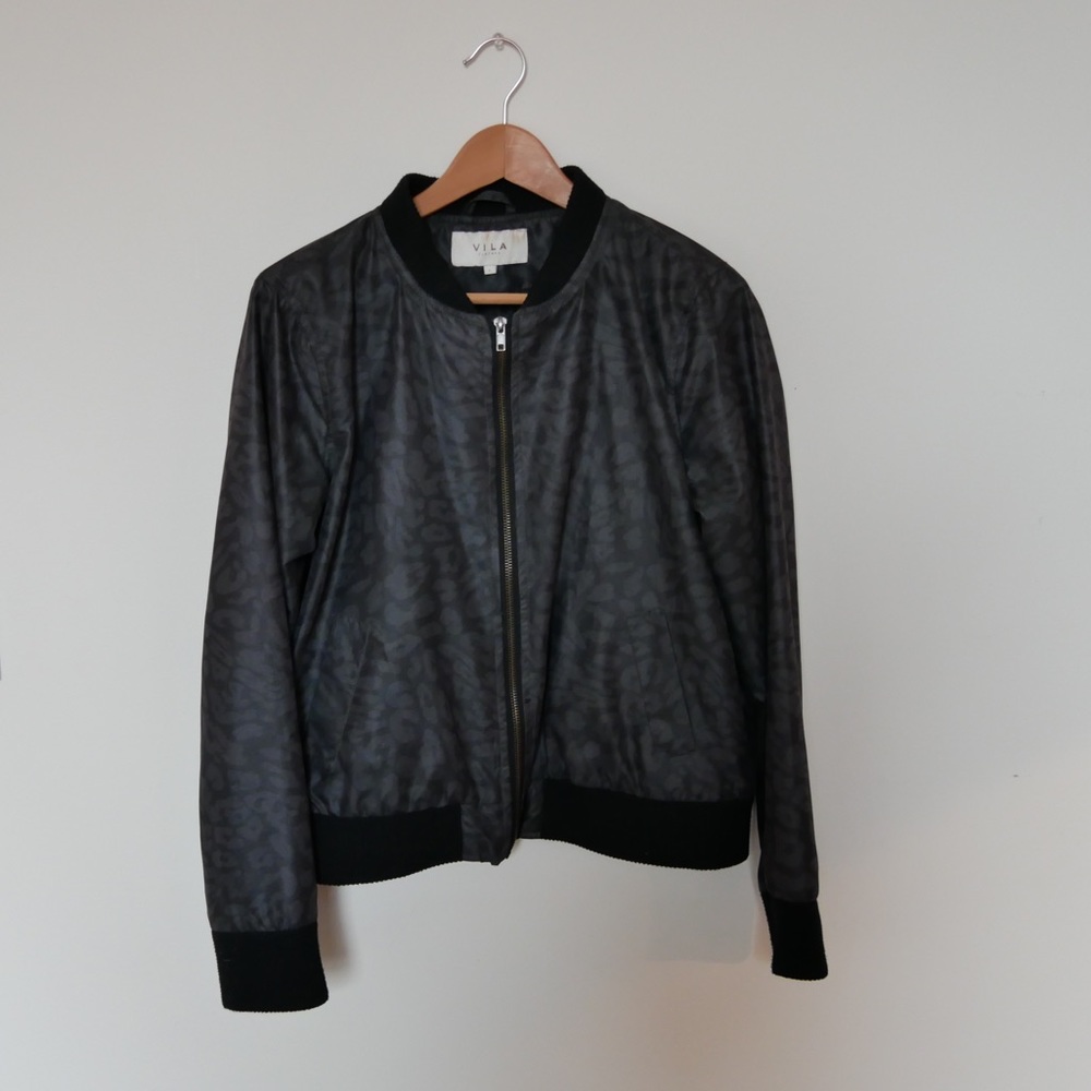Cheetah Print Bomber Jacket